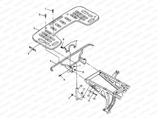 REAR RACK MOUNTING - W98CA28C (4945364536a006) | REAR RACK MOUNTING - W98CA28C (4945364536a006)