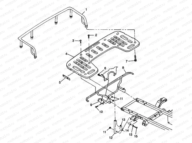 REAR RACK MOUNTING - W98CH50AB (4945714571a008) | REAR RACK MOUNTING - W98CH50AB (4945714571a008)