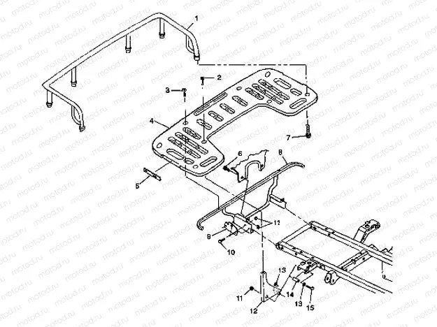 REAR RACK MOUNTING - W98CH50A(C)(D)(E)(F) (4950135013a008) | REAR RACK MOUNTING - W98CH50A(C)(D)(E)(F) (4950135013a008)