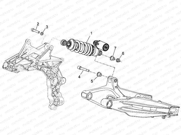 Rear shock absorber
