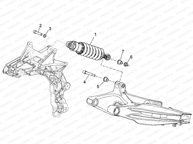 Rear shock absorber