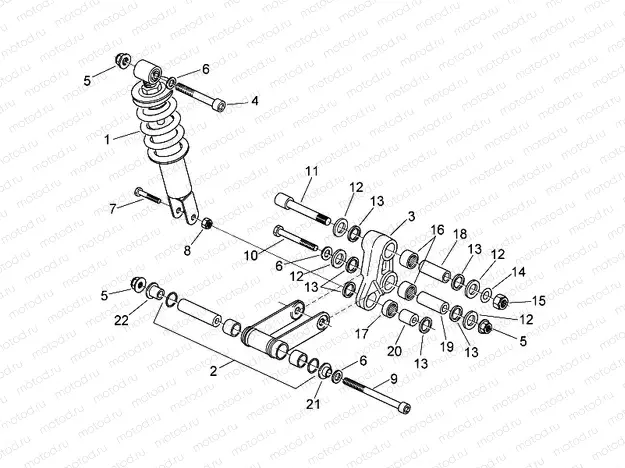 Rear shock absorber