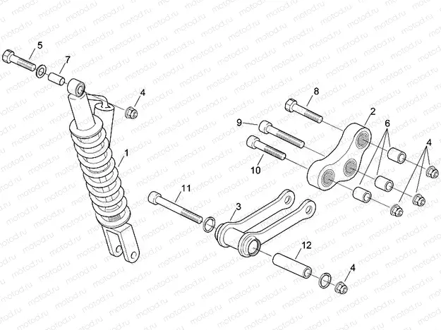 Rear shock absorber