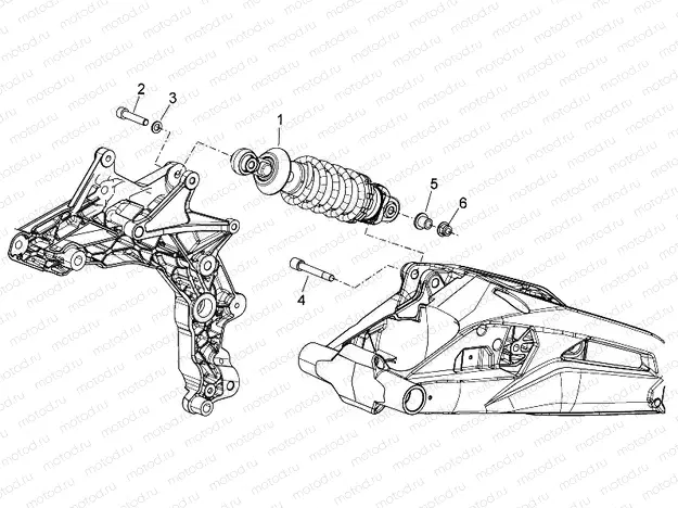 Rear shock absorber