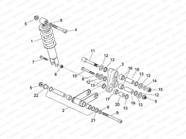 Rear shock absorber