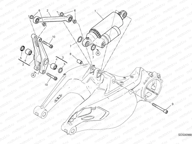 REAR SHOCK ABSORBER [MOD:DVL1260]