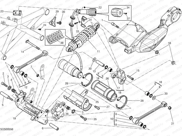 REAR SHOCK ABSORBER [MOD:DVLR]