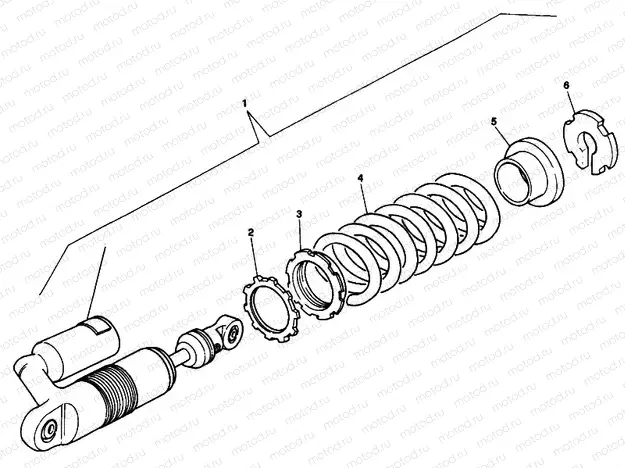 REAR SHOCK ABSORBER SHOWA » SWING ARM