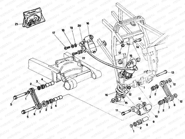 REAR SHOCK ABSORBER » SWING ARM