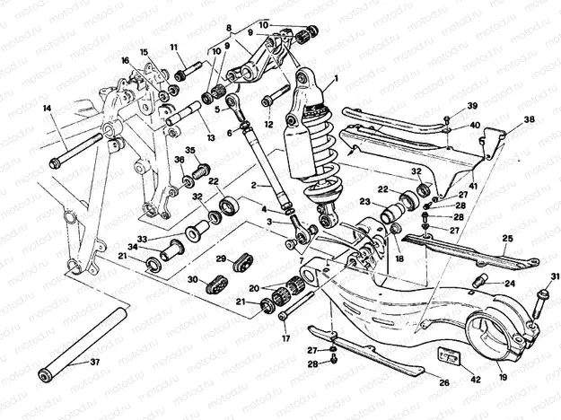 REAR SHOCK ABSORBER » SWING ARM