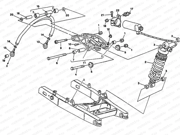 REAR SHOCK ABSORBER » SWING ARM