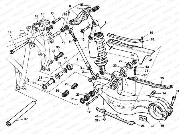 REAR SHOCK ABSORBER » SWING ARM
