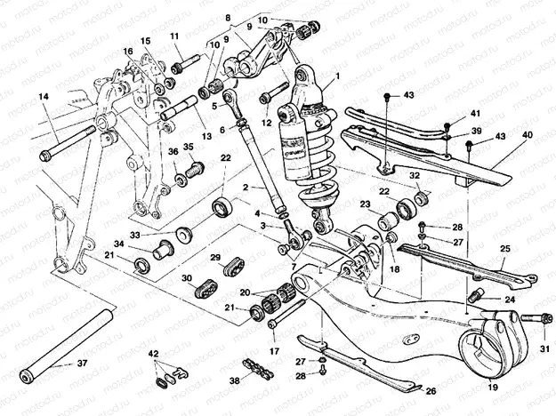 REAR SHOCK ABSORBER » SWING ARM