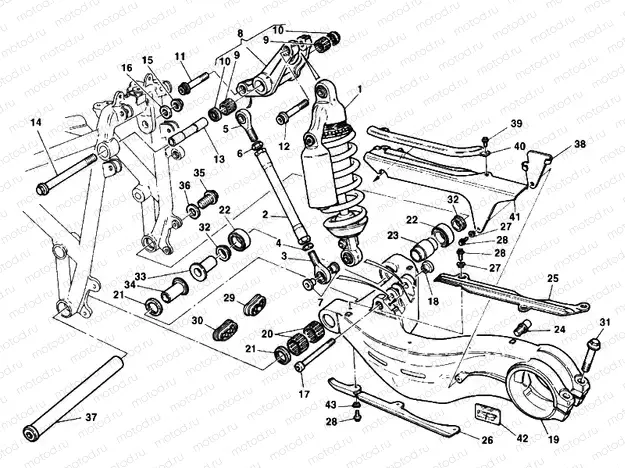 REAR SHOCK ABSORBER » SWING ARM