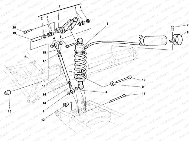 REAR SHOCK ABSORBER » SWING ARM