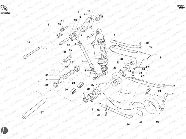 REAR SHOCK ABSORBER » SWING ARM