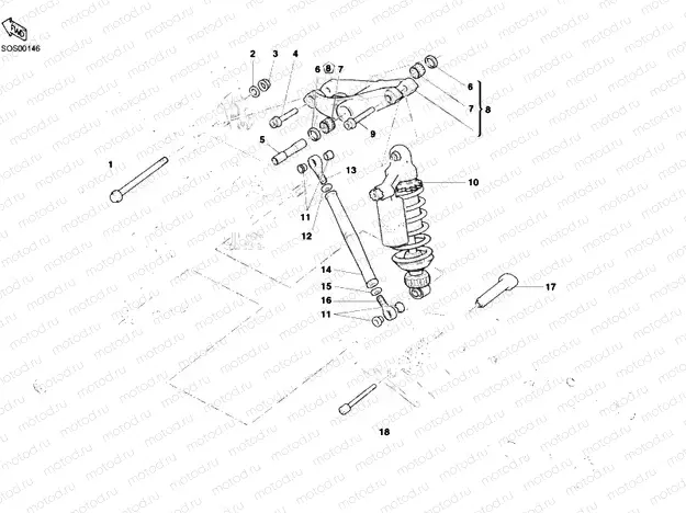 REAR SHOCK ABSORBER » SWING ARM