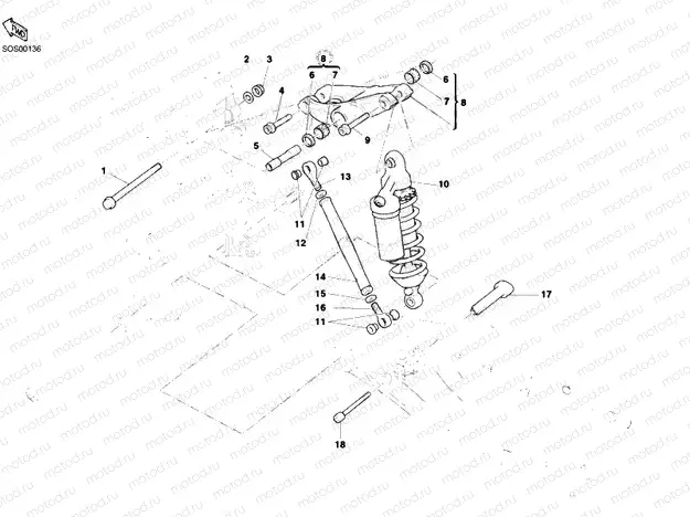 REAR SHOCK ABSORBER » SWING ARM