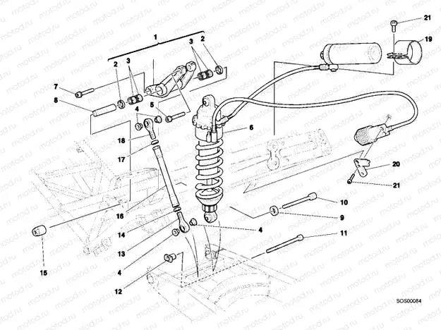 REAR SHOCK ABSORBER » SWING ARM