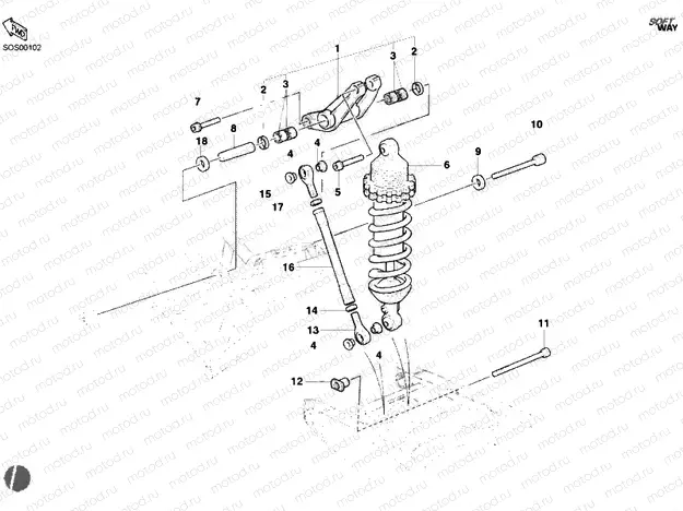 REAR SHOCK ABSORBER » SWING ARM