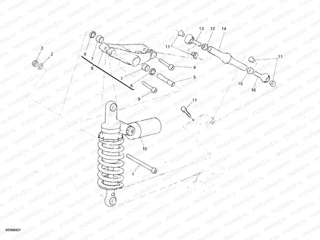 REAR SHOCK ABSORBER » SWING ARM