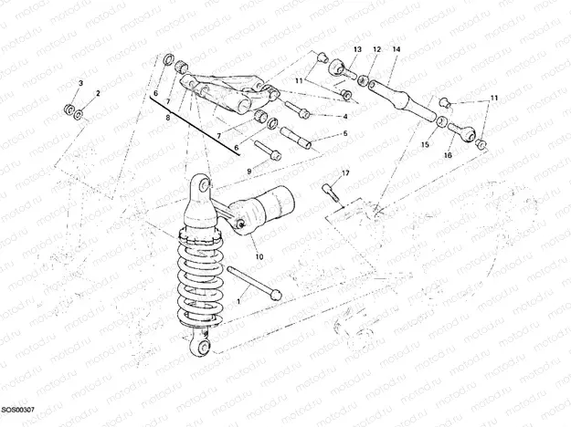 REAR SHOCK ABSORBER » SWING ARM