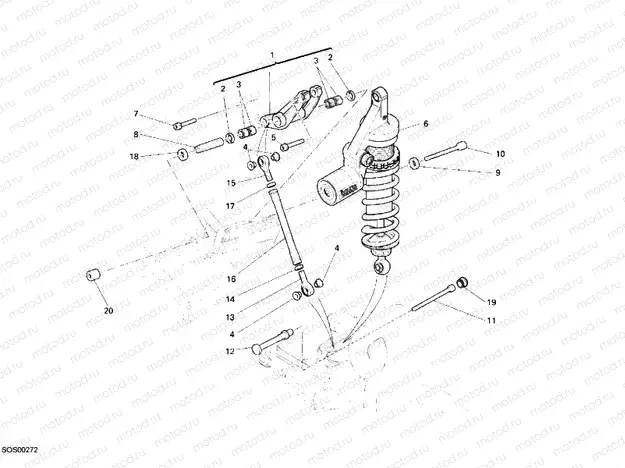 REAR SHOCK ABSORBER » SWING ARM