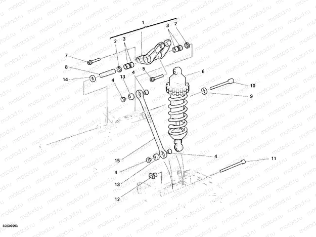 REAR SHOCK ABSORBER » SWING ARM