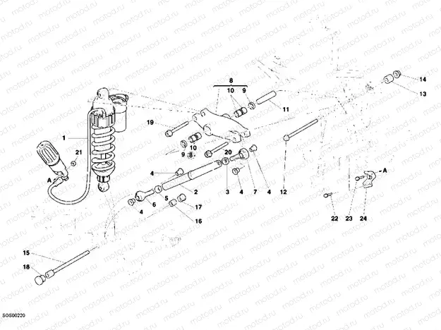 REAR SHOCK ABSORBER » SWING ARM