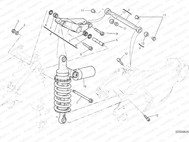 REAR SHOCK ABSORBER » SWING ARM