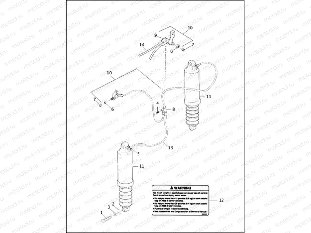 REAR SHOCK ABSORBERS & AIR SUSPENSION SYSTEM