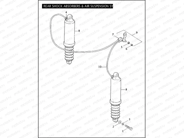 REAR SHOCK ABSORBERS & AIR SUSPENSION SYSTEM