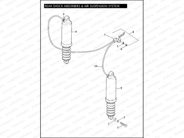 REAR SHOCK ABSORBERS & AIR SUSPENSION SYSTEM