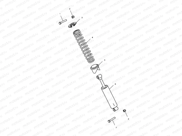 REAR SHOCK - C10RB42AA (4976407640C04) | REAR SHOCK - C10RB42AA (4976407640C04)