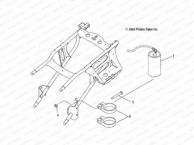 REAR SHOCK RESERVOIR MOUNTING - A03GJ50AA/AB (4995119511C04) | REAR SHOCK RESERVOIR MOUNTING - A03GJ50AA/AB (4995119511C04)