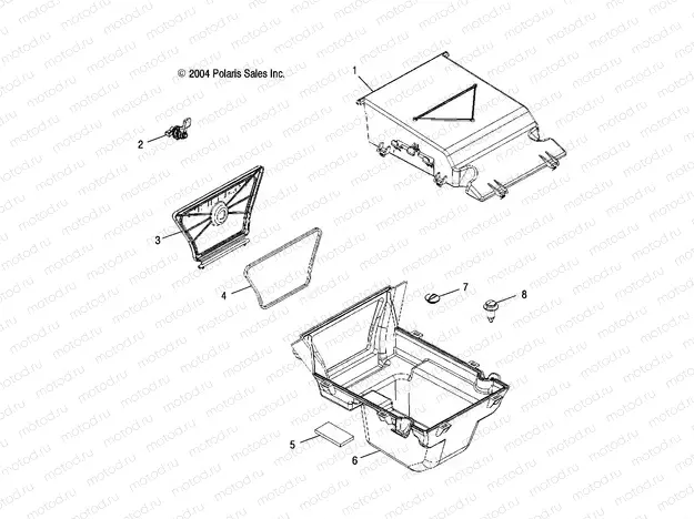 REAR STORAGE BOX - A05MH59AK/AN (4994139413A09) | REAR STORAGE BOX - A05MH59AK/AN (4994139413A09)