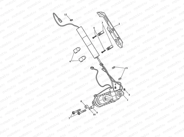 Rear suspension unit