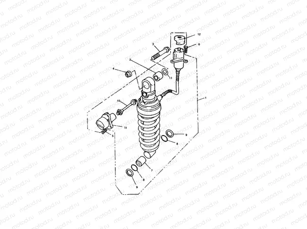 Rear Suspension Unit 900cc 9083 » » 29155