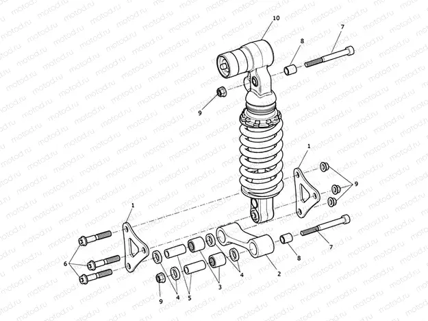 Rear Suspension Unit & Linkage