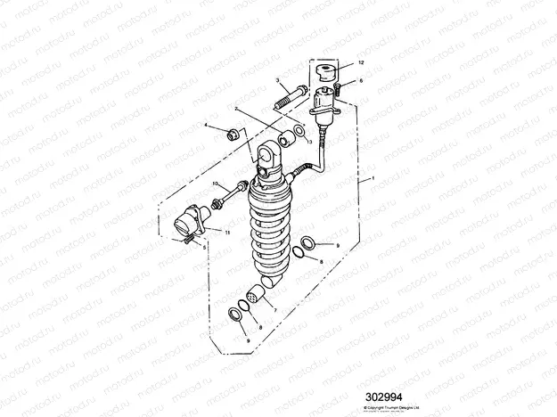 Rear Suspension Unit Sprint » 29155
