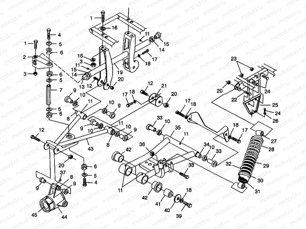 REAR SUSPENSION - W98CH50AB (4945714571c009) | REAR SUSPENSION - W98CH50AB (4945714571c009)