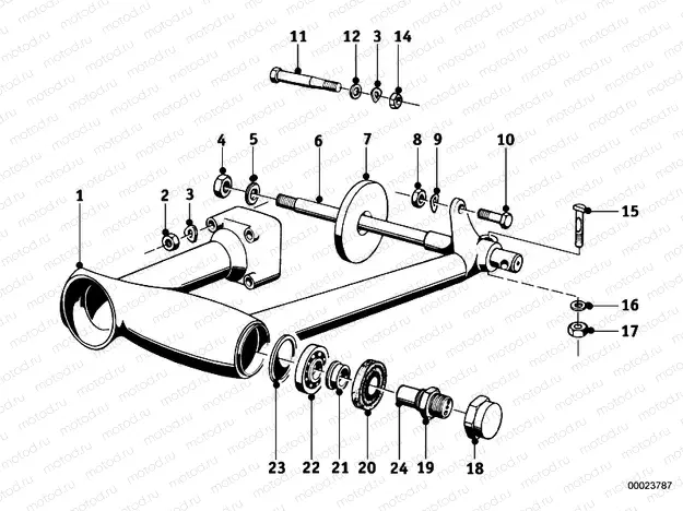Rear trailing arm