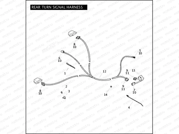 REAR TURN SIGNAL HARNESS