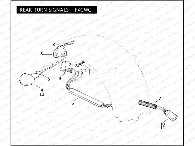 REAR TURN SIGNALS - FXCWC