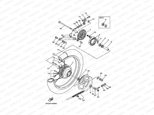 Rear wheel