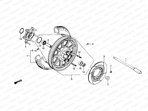 Rear wheel