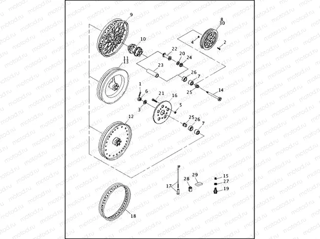 REAR WHEEL (2 OF 2)