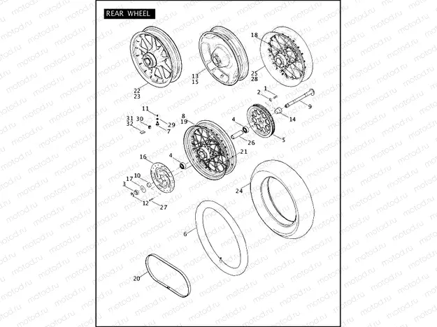 REAR WHEEL (2 OF 2)