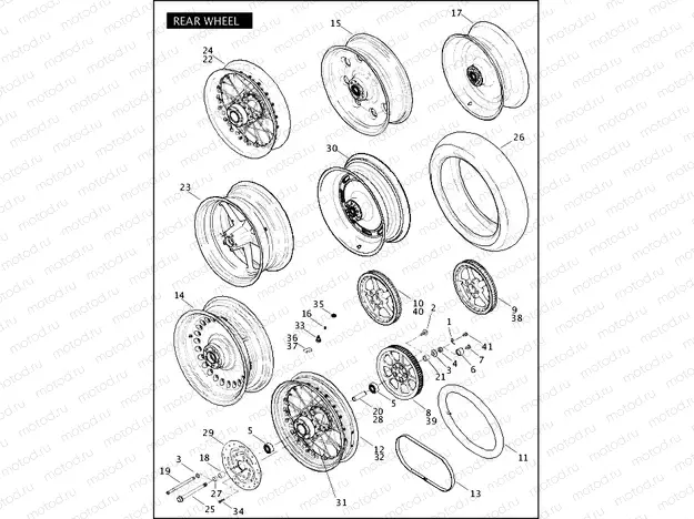 REAR WHEEL (2 OF 2)