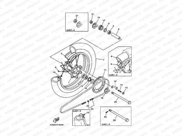 Rear wheel